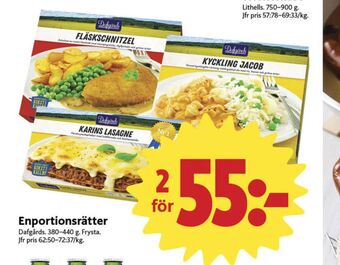 ICA Nära Dafgårds färdigrätter erbjuda