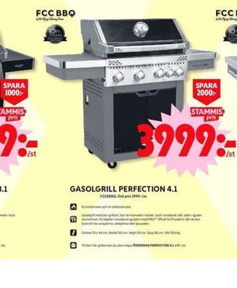 ICA Maxi Fcc bbq gasolgrill erbjuda