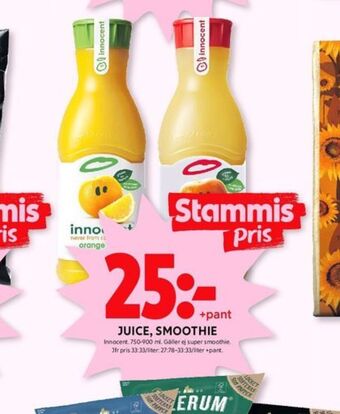 ICA Kvantum Innocent juice erbjuda