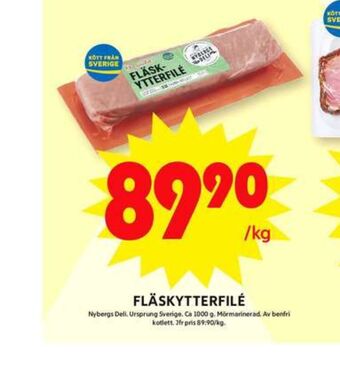 ICA Maxi Nybergs deli fläskytterfilé erbjuda