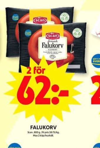 ICA Maxi Scan falukorv erbjuda