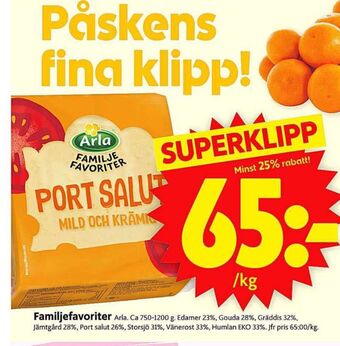 ICA Supermarket Arla edamer erbjuda