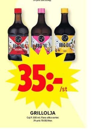 ICA Maxi Caj p grillolja erbjuda