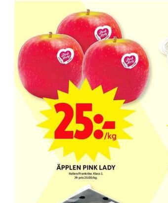 ICA Maxi Pink lady äpplen erbjuda
