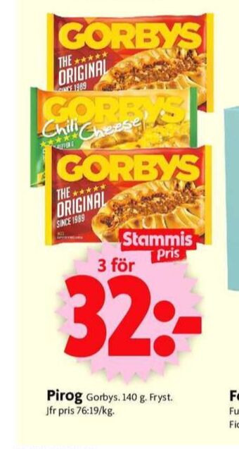 ICA Supermarket Gorbys piroger erbjuda