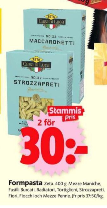 ICA Supermarket Casa di luca pasta sorterad erbjuda