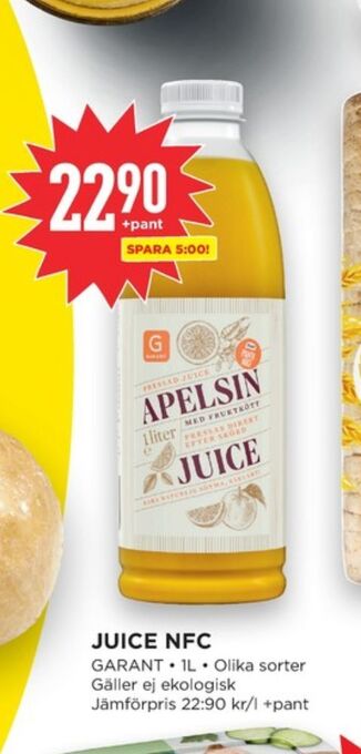 Willys Hemma Garant juice erbjuda