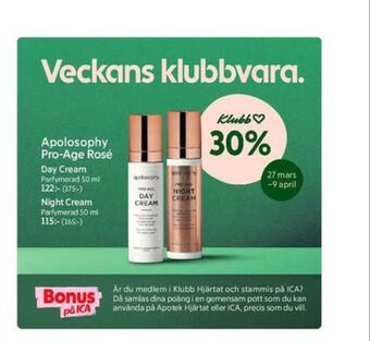 Apotek Hjärtat Apolosophy ansiktskräm erbjuda
