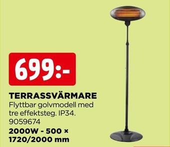 Jem&Fix Terrassvärmare erbjuda