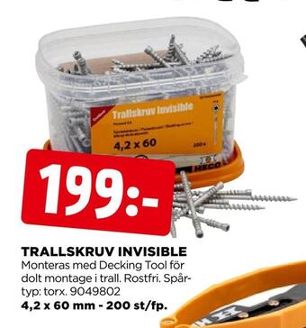 Jem&Fix Trallskruv invisible erbjuda