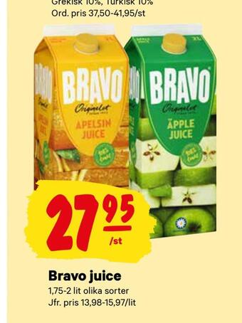 City Gross Bravo juice erbjuda