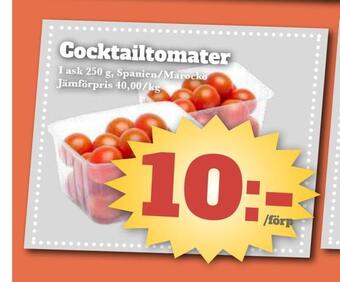 Bonum Matmarknad Cocktailtomater erbjuda
