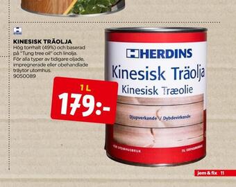 Jem&Fix Kinesisk träolja erbjuda