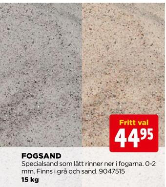 Jem&Fix Fogsand erbjuda