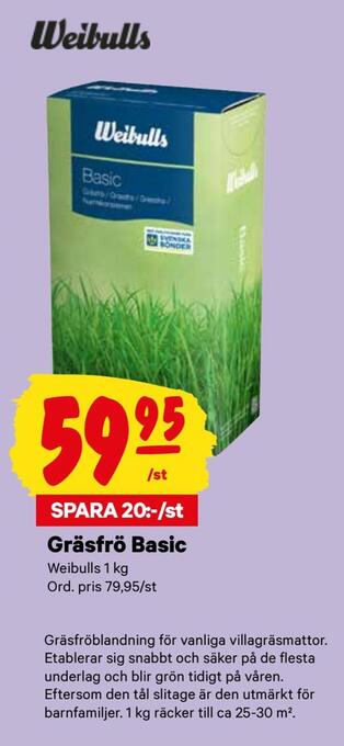 City Gross Gräsfrö basic erbjuda
