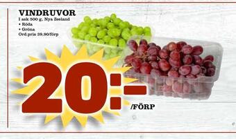 Din Mat Vindruvor erbjuda