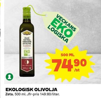 Coop Daglivs Ekologisk olivolja erbjuda