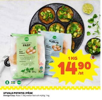 Coop Daglivs Utvald potatis i påse erbjuda