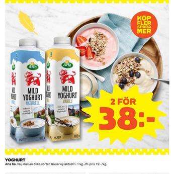 Coop Daglivs Yoghurt erbjuda