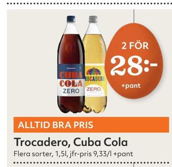 Hemköp Trocadero, cuba cola erbjuda