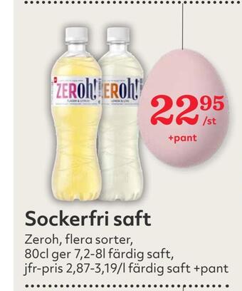 Hemköp Sockerfri saft erbjuda