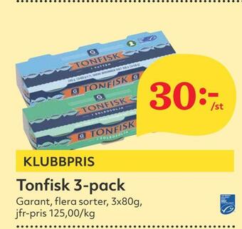Hemköp Tonfisk 3-pack erbjuda