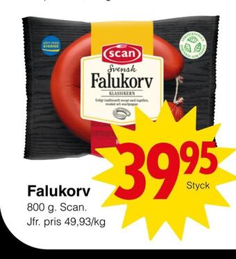 Matöppet Falukorv erbjuda