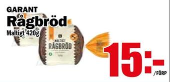 Matdax Rågbröd erbjuda