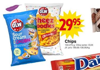 Matöppet Chips erbjuda