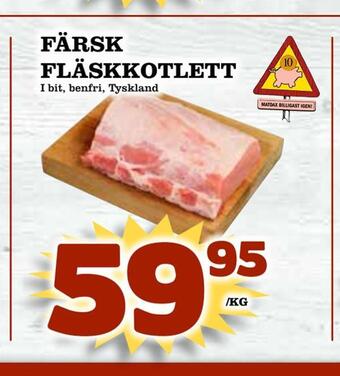 Matdax Färsk fläskkotlett erbjuda