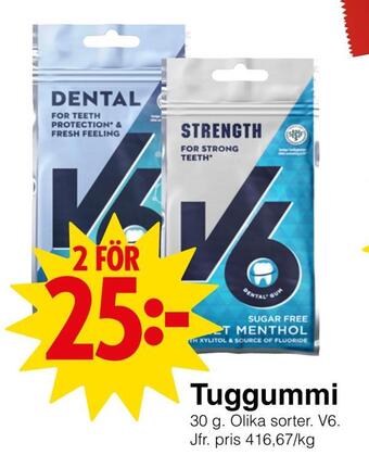 Matöppet Tuggummi erbjuda