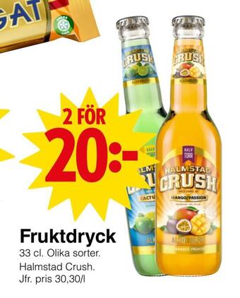 Matöppet Fruktdryck erbjuda