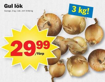 Pekås Gul lök erbjuda