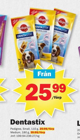Pekås Dentastix erbjuda