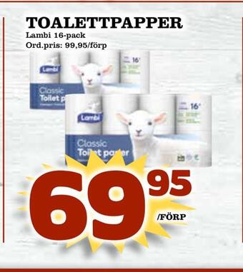 Supergrossen Toalettpapper erbjuda