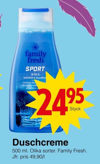Matöppet Duschcreme erbjuda