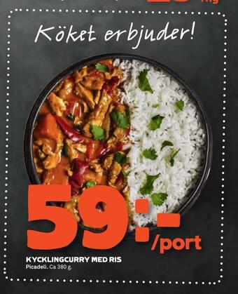 Stora Coop Kycklingcurry med ris erbjuda
