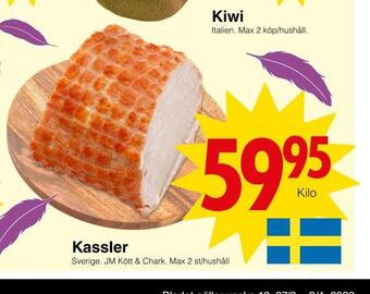 Matöppet Kassler erbjuda