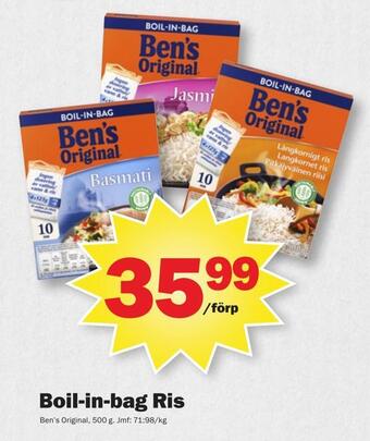 Pekås Boil-in-bag ris erbjuda