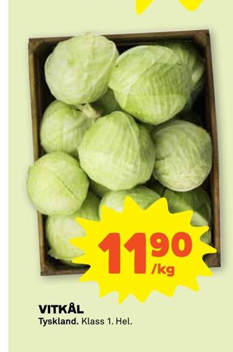 Stora Coop Vitkål erbjuda