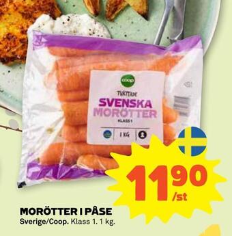 Stora Coop Morötter i påse erbjuda