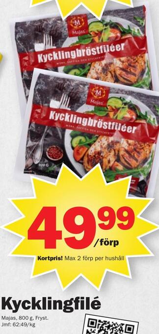 Pekås Kycklingfilé erbjuda