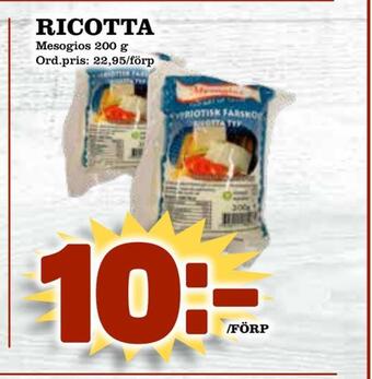 Supergrossen Ricotta erbjuda