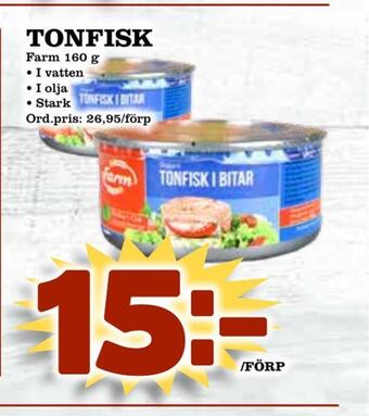 Supergrossen Tonfisk erbjuda