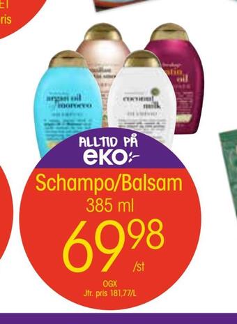 EKO Schampo/balsam erbjuda