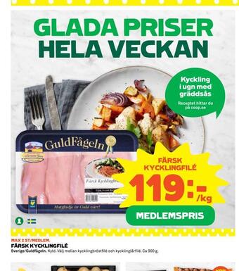 Coop Extra Färsk kycklingfilé erbjuda