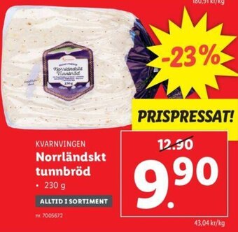 Lidl Norrländskt Tunnbröd erbjuda