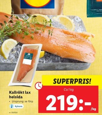 Lidl Kallrökt Lax Helsida erbjuda