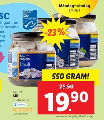 Lidl Sill erbjuda