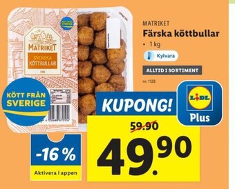 Lidl Färska Köttbullar erbjuda